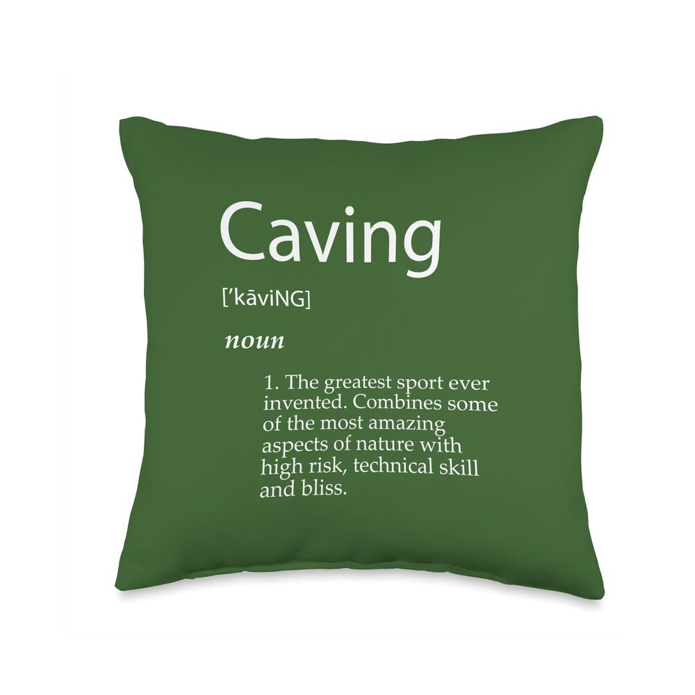 5403 Caving Definition Spelunking Cave Dog Exploring Caving Gear Throw